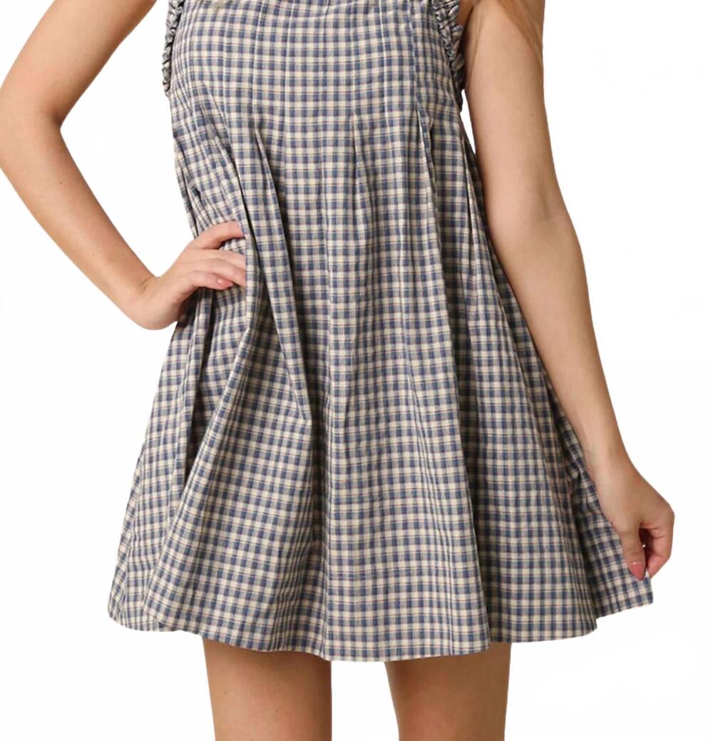 NEW OLIVACEOUS ruby mini dress in navy - Picture 1 of 3